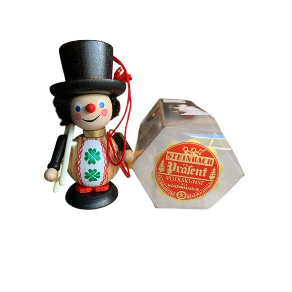 Steinbach Wood Hand Made in Germany LUCKY Ornament Chimney Sweep in Orig Box - Picture 7 of 7